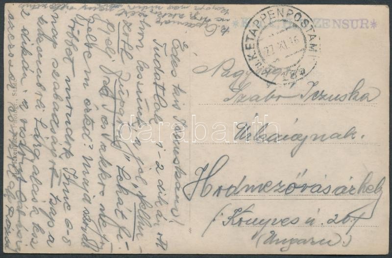 Postcard with field post 