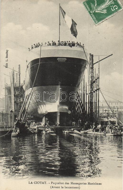 La Ciotat, Paquebot des Messageries Maritimes / French post ship, Francia postahajó