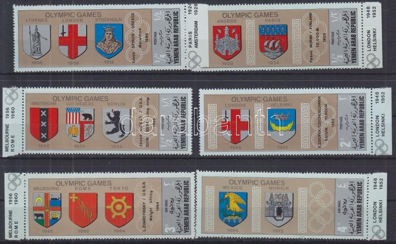 Coat of arms of Summer Olympic Games' host cities (II.) margin set, Nyári olimpia helyszínek címerei (II.)ívszéli sor