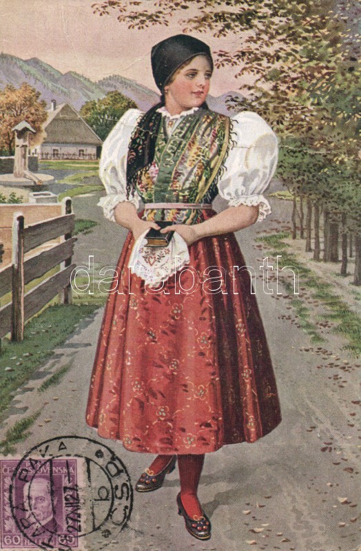 Csehszlovák népviselet, s: Mukarovsky, Czechoslovakian folklore, national costumes s: Mukarovsky