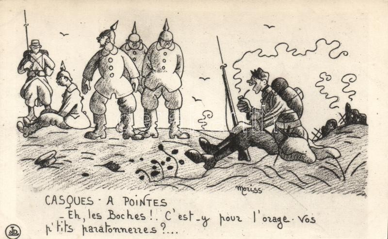 Első világháborús francia katonai lap, német ellenes propaganda s: Moriss, WWI French military, Anti-German propaganda s: Moriss