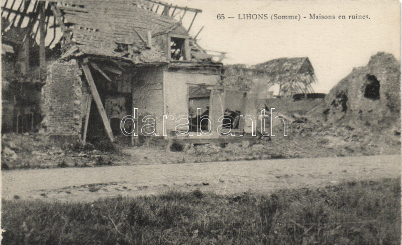 Lihons Ruins after bombing