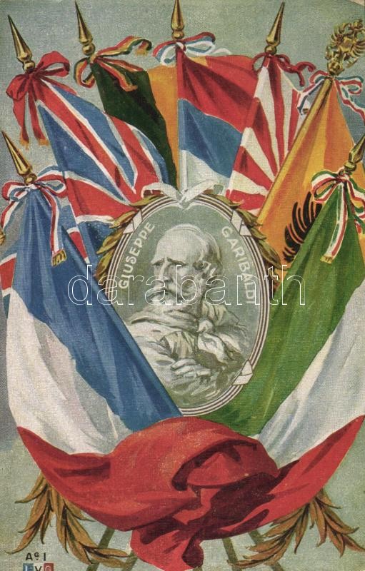 Giuseppe Garibaldi, Entente flags