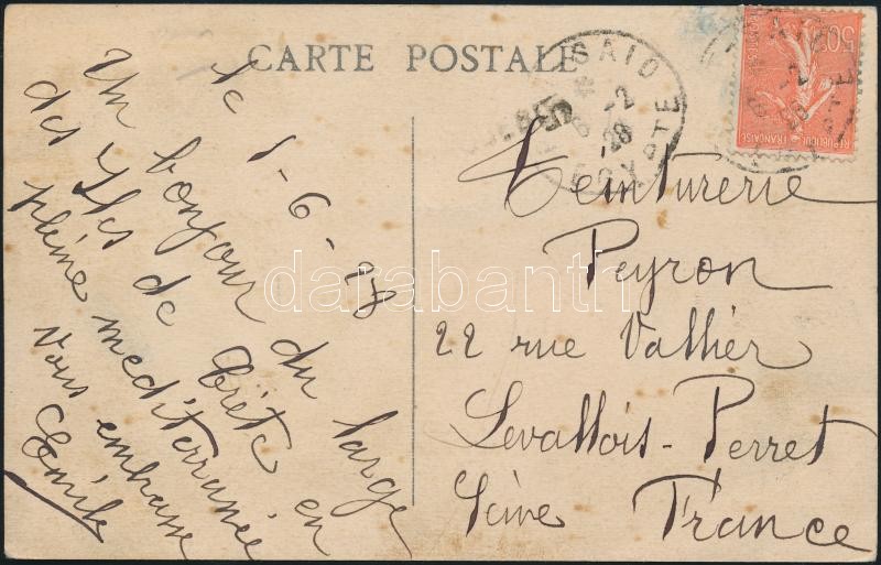 Képeslap Franciaországba, Postcard from Port Said to France