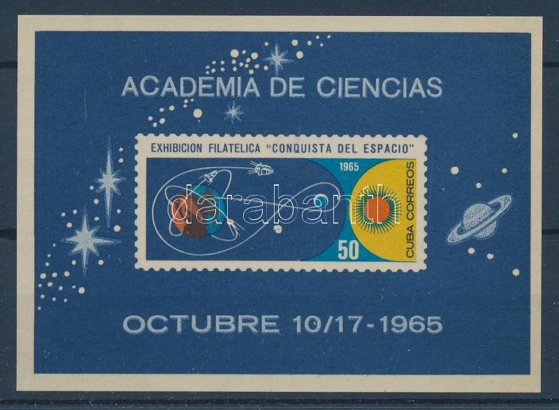 Conquista del Espacio Stamp Exhibition, Havana block, Conquista del Espacio Bélyegkiállítás, Havanna blokk