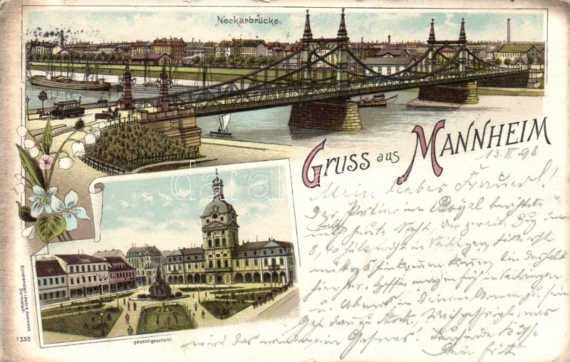 1898 Mannheim litho