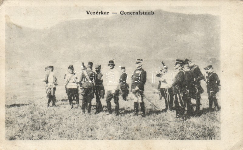 WWI Hungarian military, general staff, Vezérkar