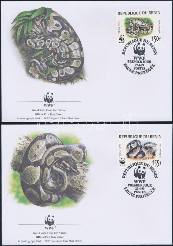 WWF Piton sor 4 FDC-n, WWF Python set on 4 FDC