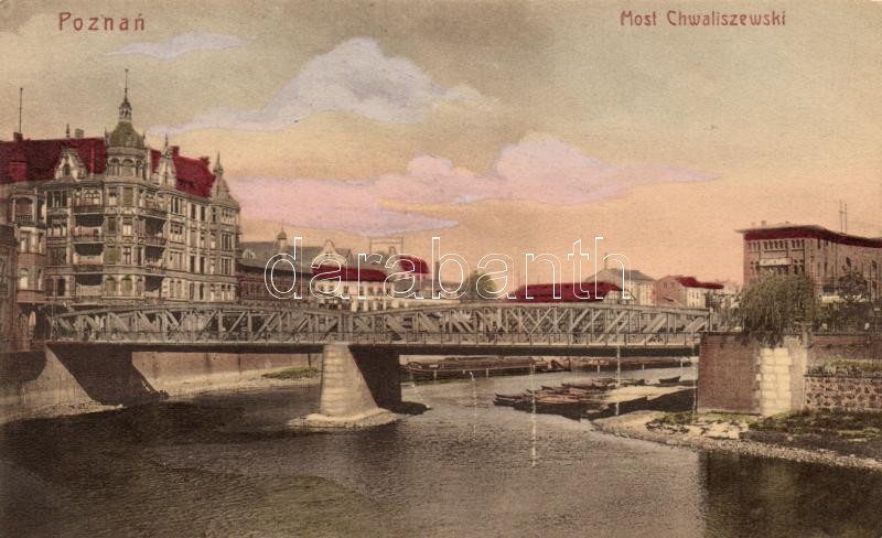 Poznan, Most Chwaliszewski / bridge, advertisment on backside