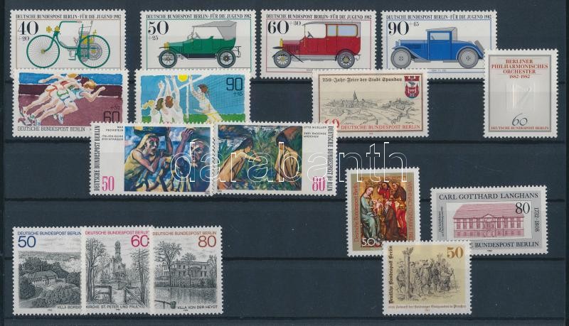16 klf bélyeg, teljes sorok vagy önálló bélyegek, 16 different stamps, complete sets + stamps