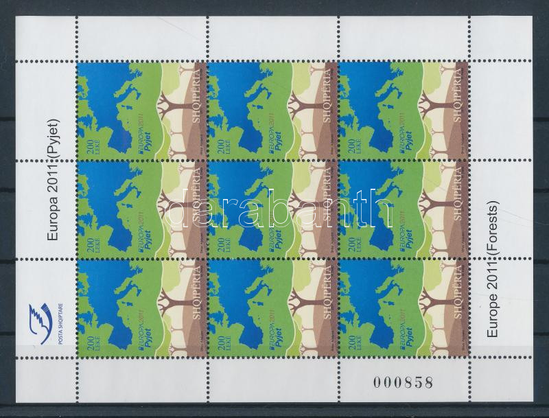 Europa CEPT Forest mini sheet, Europa CEPT Erdők kisív