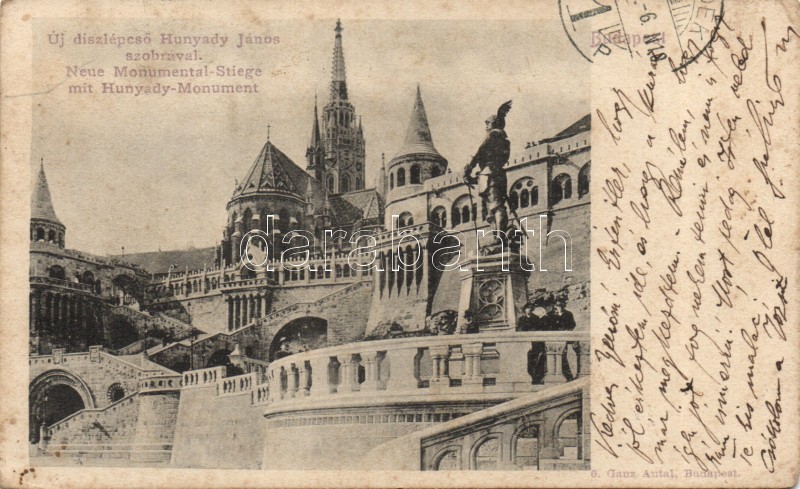 Budapest I. Vár lépcső, Hunyadi szobor