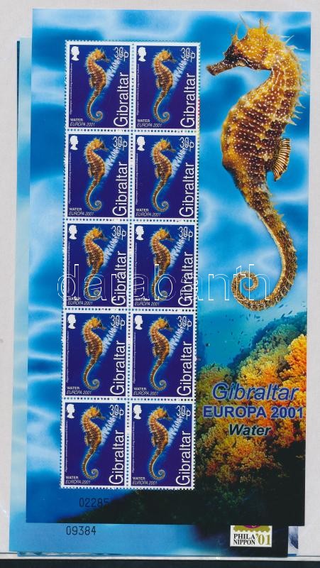 Europe: Aquatic Animals mini sheet set, Európa: Víziállatok kisívsor