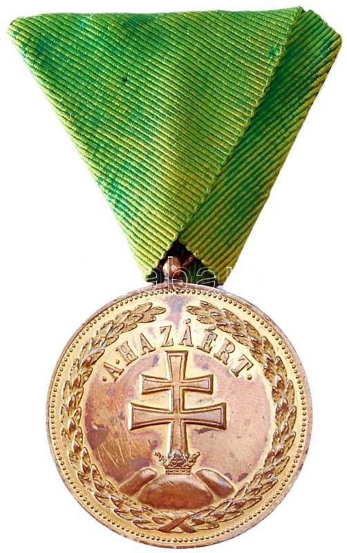 Far Rejse farvestof 1922. "Magyar Bronz Érdemérem" aranyozott bronz kitüntetés | Darabanth  Auctions Co., Ltd.