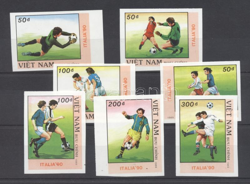 Football World Cup, Italy (I) imperforated set, Futball világbajnokság, Olaszország (I.) vágott sor