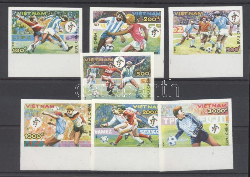 Football World Cup, Italy (II)margin imperforated set, Futball világbajnokság, Olaszország (II.) ívszéli vágott sor