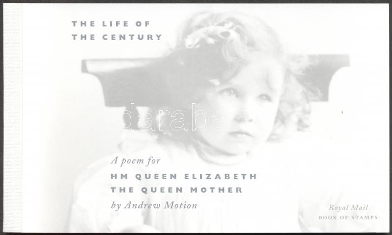 II. Erzsébet: Anyakirályné bélyegfüzet, Elisabeth II.: Queen mother stamp-booklet
