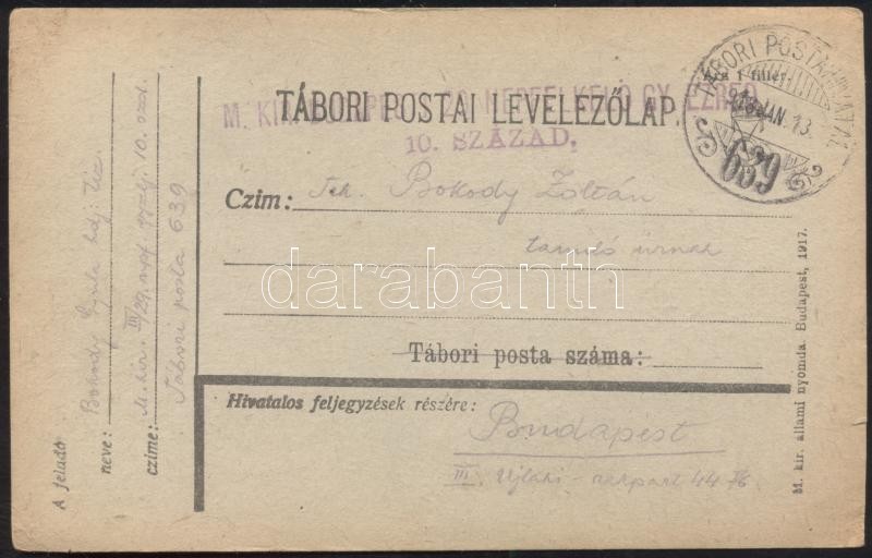 Military and field post, Postcard 