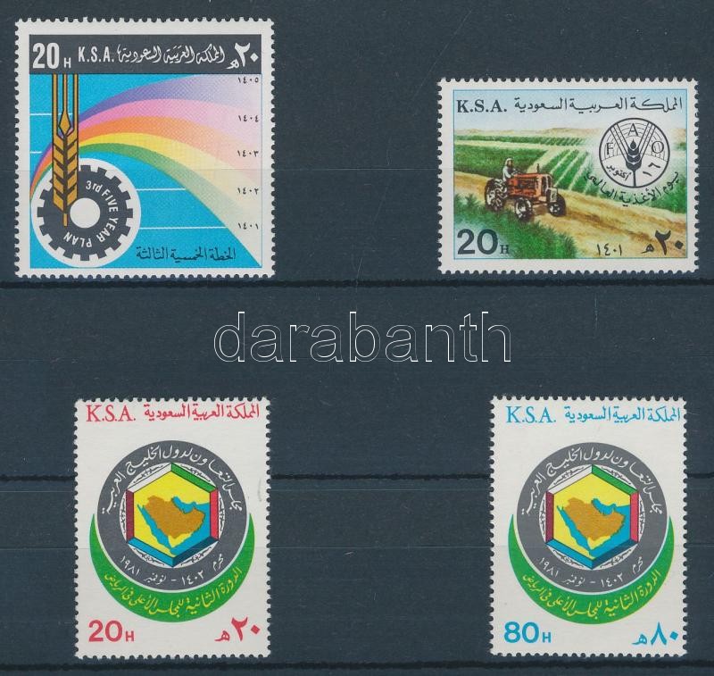 4 diff. stamps with a set, 4 klf bélyeg közte egy sor