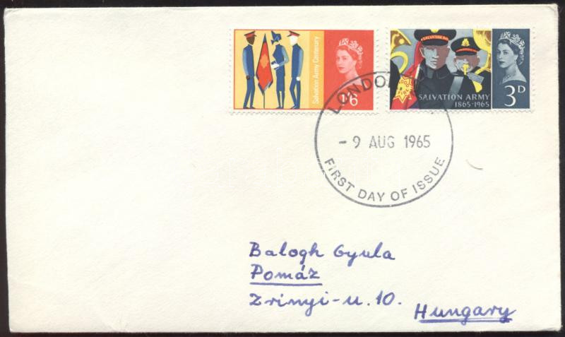 Salvation Army FDC, Üdvhadsereg FDC