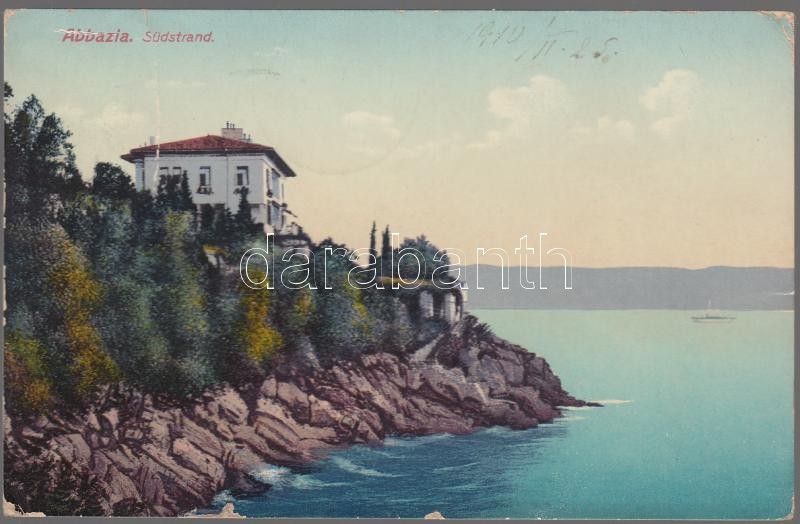 Abbazia, Südstrand / south coast, Abbázia, déli tengerpart