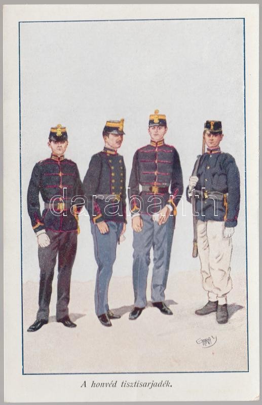 Hungarian young officers s: Garay, Honvéd tisztisarjadék s: Garay