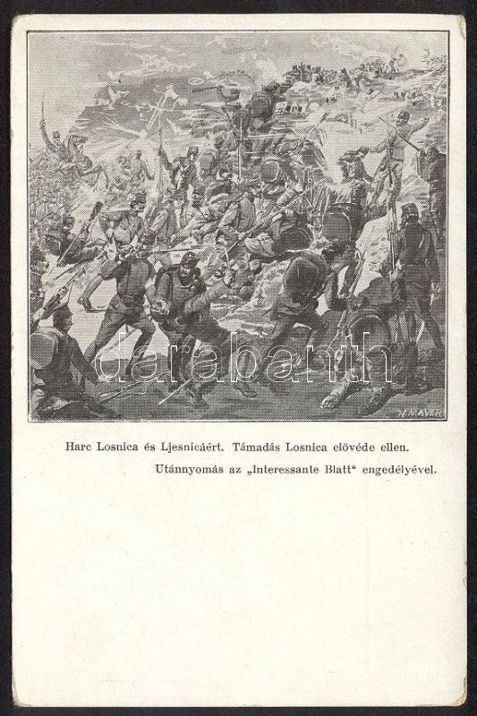 WWI Military Fight for Loznica and Ljesnica s: H. Mayer, Harc Losnica és Ljesnicáért s: H. Mayer