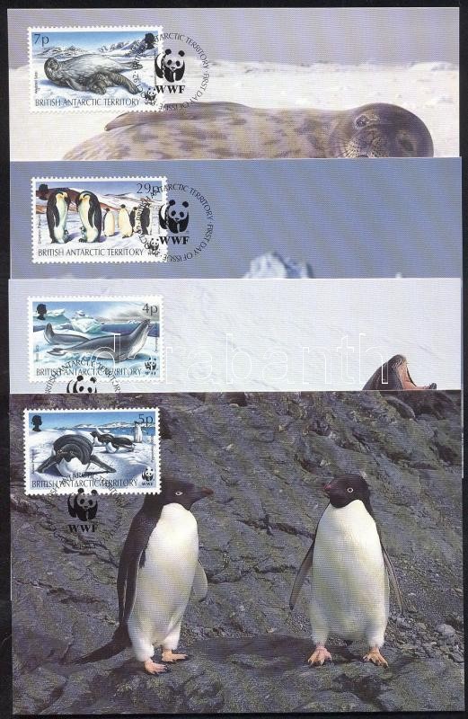 WWF: Seals and penguins on 4 CM, WWF: Fókák és pingvinek 4 db CM-en