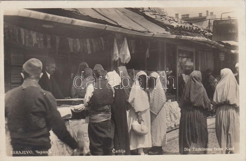 Sarajevo, Carsija, market, Turkish women