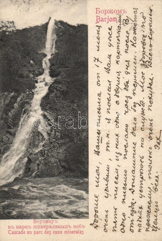 Borjomi, Barjom; mineral waterfall
