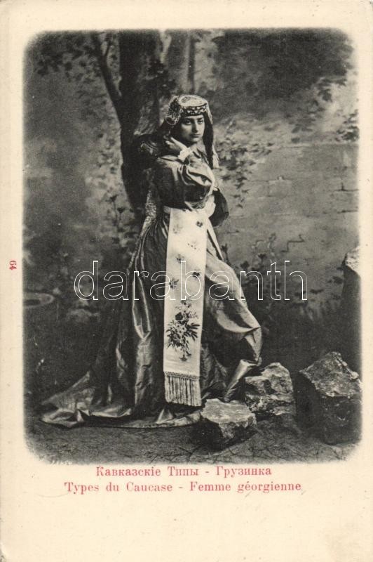Grúz nő, folklór, Georgian lady, folklore
