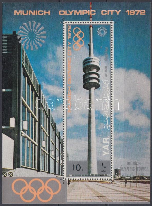 Épületek München-ben a '72-es olimpiai városban blokk, Buldings in Münich in the olimpc city in '72