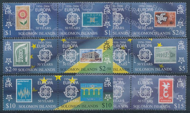 50th anniversary of the CEPT set in 6 pair, 50 éves a CEPT sor 6 párban