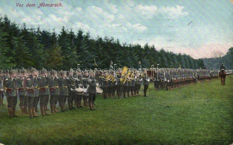 WWI German army, before departure, Első Világháborús német csapatok