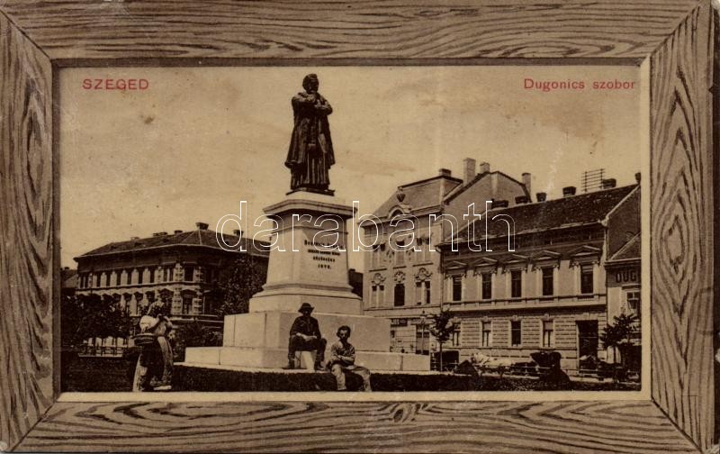 Szeged, Dugonics szobor, Dugonics szálloda, Steiner Lajos üzlete
