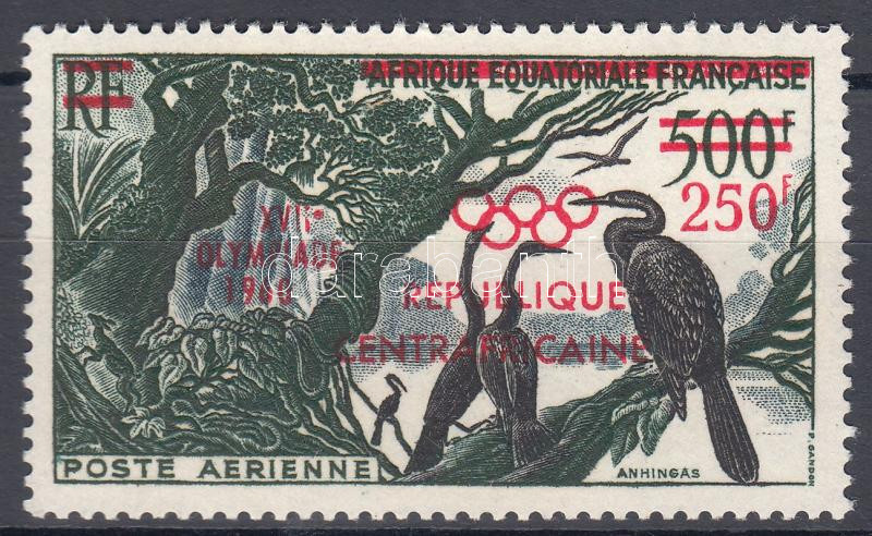 Rome Summer Olympics with overprint, Római nyári olimpia felülnyomással