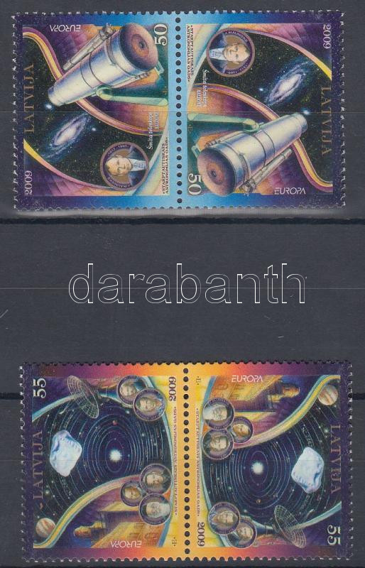 Europa CEPT: Csillagászat 2 db fordított pár, Europa CEPT: Astronomy 2 pcs overturned pair