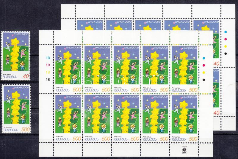 Europa CEPT: Europa set + mini-sheet pair, Europa CEPT: Európa sor + kisív pár