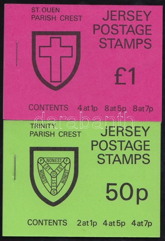 Coat-of-arms 2 pcs stamp-booklets, Címerek 2 db bélyegfüzet