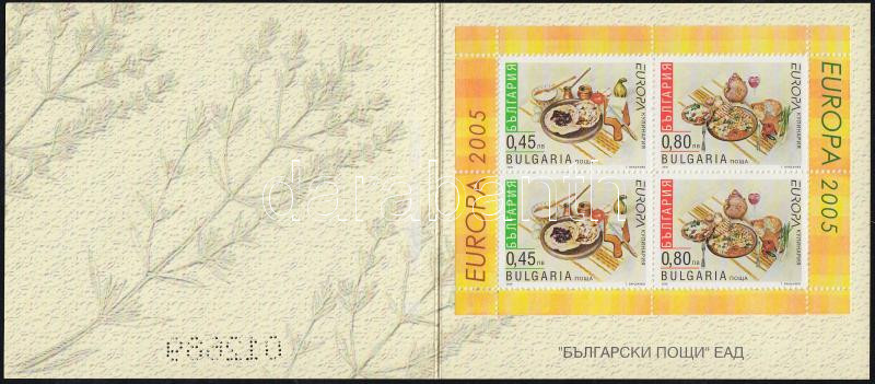 Europa CEPT: Gastronomy stamp-booklet, Europa CEPT: Gasztronómia bélyegfüzet