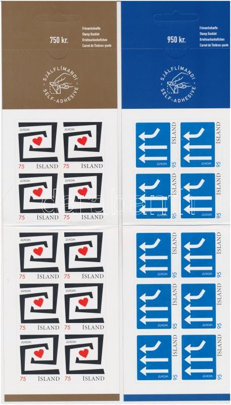 Europa CEPT: Integration stamp-booklet pair, Europa CEPT: Integráció bélyegfüzet pár