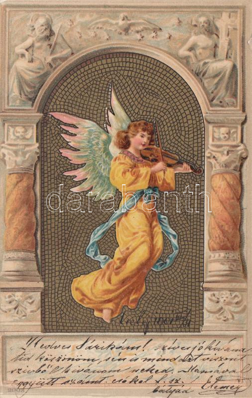 Angyal, litho, Angels, litho