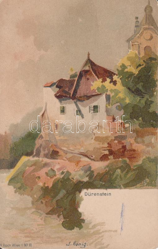 Dürenstein, Dürnstein litho s: J. König