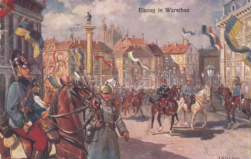 I. világháború, Varsó, 'Einzug in Warschau', WWI entry to Warsaw