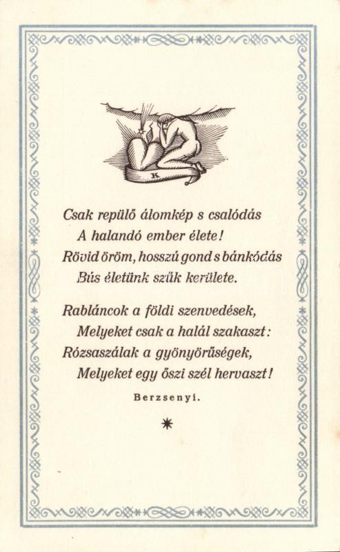 Hungarian poem by Berzsenyi, 