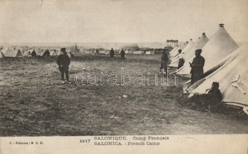 Thessaloniki, Salonique; French military camp