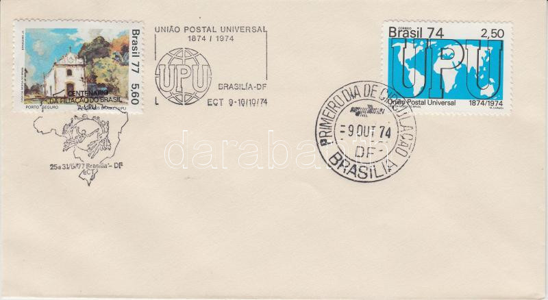 UPU Centenary FDC, 100 éves az UPU FDC