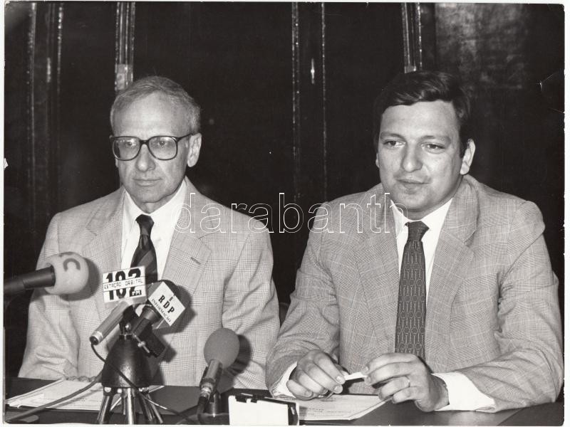 cca 1980 José Manuel Barroso sajtófotó 23x19 cm