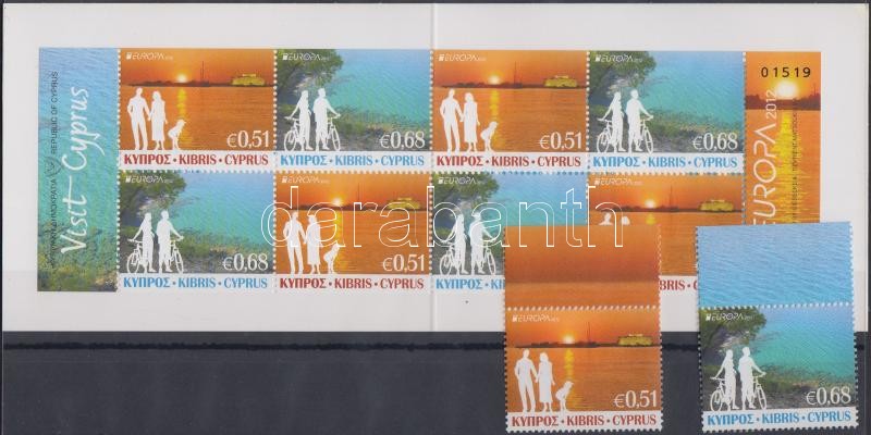 Europa CEPT Látogasson Ciprusra sor + bélyegfüzet, Europe CEPT Visit to Cyprus set + stamp-booklet