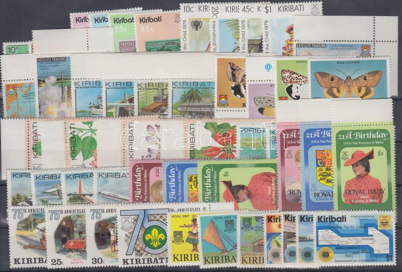 Kiribati 20 diff. sets + 4 blocks, Kiribati 20 klf sorozat + 4 blokk